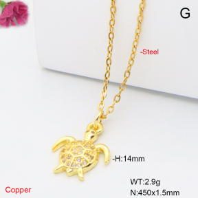 F6N409406vail-L017  Fashion Copper Necklace
