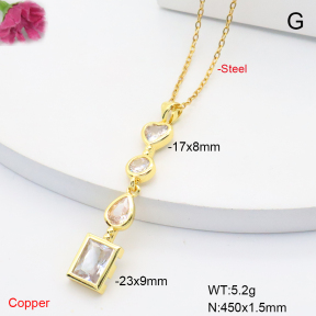 F6N409408ablb-L017  Fashion Copper Necklace