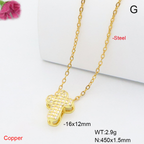 F6N409411avja-L017  Fashion Copper Necklace