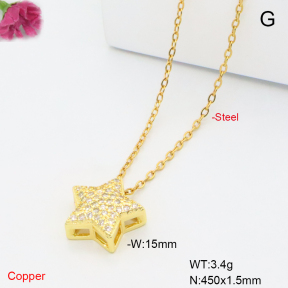 F6N409412avja-L017  Fashion Copper Necklace