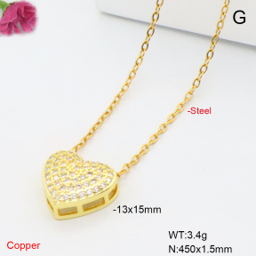 F6N409413avja-L017  Fashion Copper Necklace