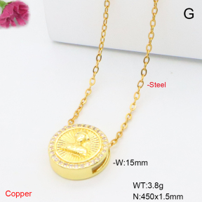 F6N409415avja-L017  Fashion Copper Necklace
