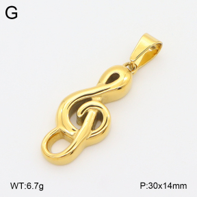 2P2005709bbml-436  Stainless Steel Pendant