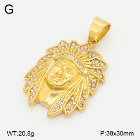 2P4001718bhjo-360  Stainless Steel Pendant