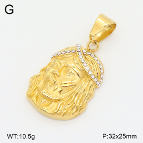 2P4001719bhio-360  Stainless Steel Pendant