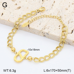 2B2005243bbov-747  Stainless Steel Bracelet