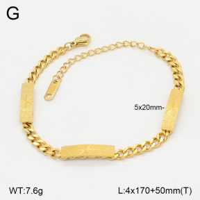 2B2005251bbov-747  Stainless Steel Bracelet