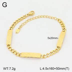 2B2005252bbov-747  Stainless Steel Bracelet