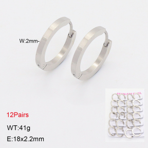 2E2006828ajma-387  Stainless Steel Earrings