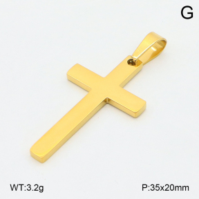 2P2005863bbov-379  Stainless Steel Pendant