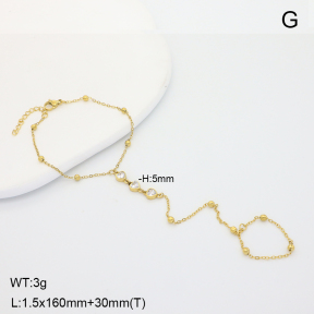 6B4003337vbnl-900  14K PVD Zircon  Stainless Steel Bracelet