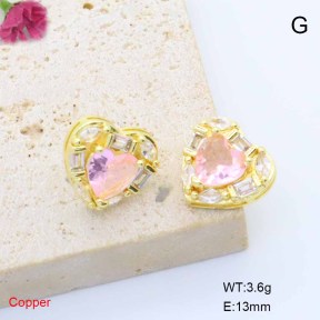 F6E405914vbmb-L017  Fashion Copper Earrings