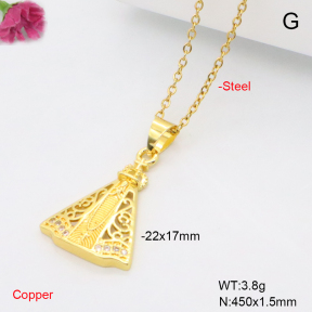 F6N201247vaia-L002  Fashion Copper Necklace