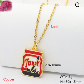 F6N301880vail-L002  Fashion Copper Necklace