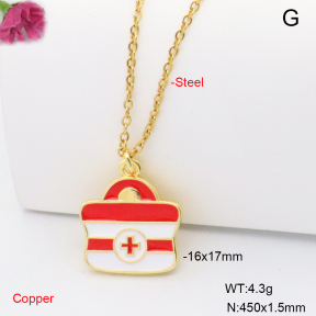 F6N301886vail-L002  Fashion Copper Necklace
