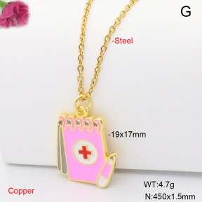 F6N301902vail-L002  Fashion Copper Necklace