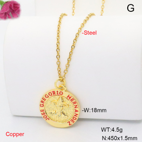 F6N301905vail-L002  Fashion Copper Necklace