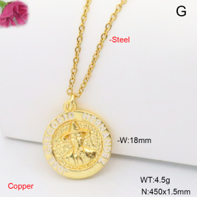F6N301907vail-L002  Fashion Copper Necklace