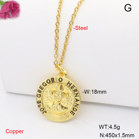 F6N301908vail-L002  Fashion Copper Necklace