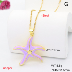 F6N301909vail-L002  Fashion Copper Necklace