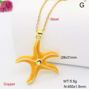 F6N301910vail-L002  Fashion Copper Necklace