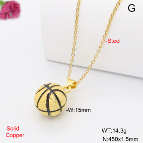 F6N301912avja-L002  Fashion Copper Necklace