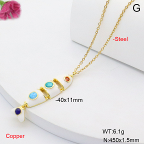 F6N301914avja-L002  Fashion Copper Necklace