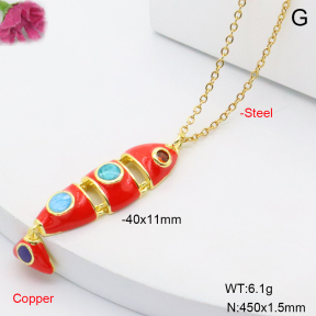 F6N301915avja-L002  Fashion Copper Necklace