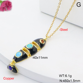 F6N301916avja-L002  Fashion Copper Necklace
