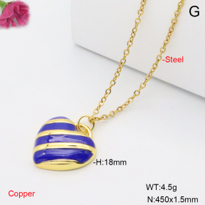 F6N301920vaia-L002  Fashion Copper Necklace