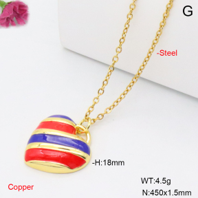F6N301922vaia-L002  Fashion Copper Necklace