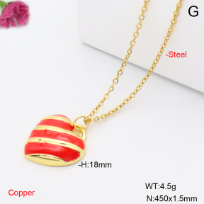F6N301923vaia-L002  Fashion Copper Necklace