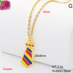 F6N301931vaia-L002  Fashion Copper Necklace