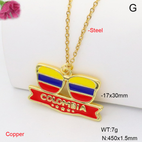 F6N301935vail-L002  Fashion Copper Necklace