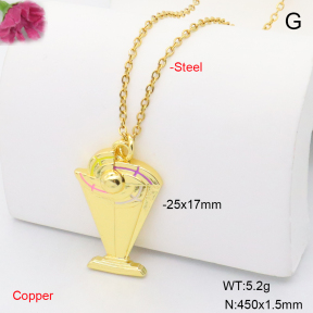 F6N301936vaia-L002  Fashion Copper Necklace