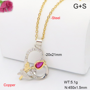 F6N409420vbmb-L002  Fashion Copper Necklace