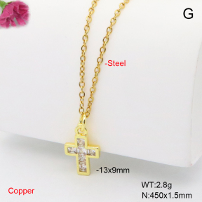 F6N409423aaio-L002  Fashion Copper Necklace