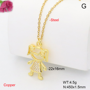 F6N409427vail-L002  Fashion Copper Necklace