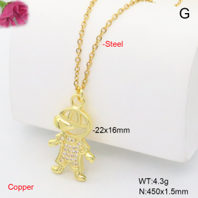 F6N409428vail-L002  Fashion Copper Necklace