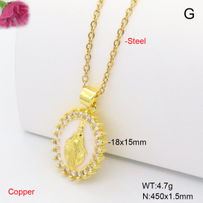 F6N409430avja-L002  Fashion Copper Necklace