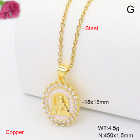 F6N409431avja-L002  Fashion Copper Necklace
