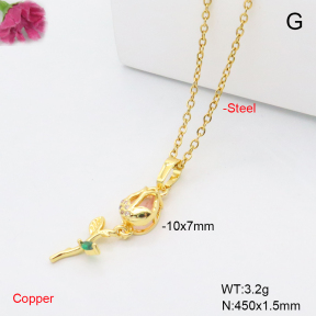 F6N409432avja-L002  Fashion Copper Necklace