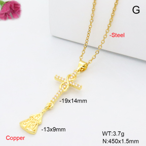 F6N409434avja-L002  Fashion Copper Necklace