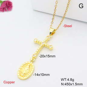 F6N409436avja-L002  Fashion Copper Necklace