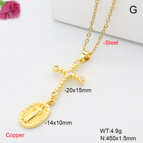 F6N409437avja-L002  Fashion Copper Necklace