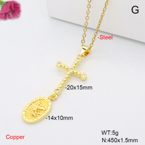 F6N409440avja-L002  Fashion Copper Necklace