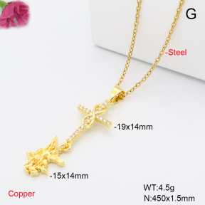 F6N409442avja-L002  Fashion Copper Necklace