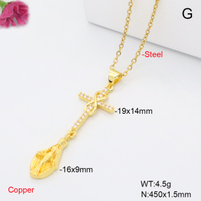 F6N409444avja-L002  Fashion Copper Necklace
