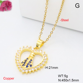F6N409445aaio-L002  Fashion Copper Necklace