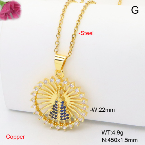 F6N409446avja-L002  Fashion Copper Necklace